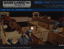 Tablet Screenshot of darklancedesigns.com